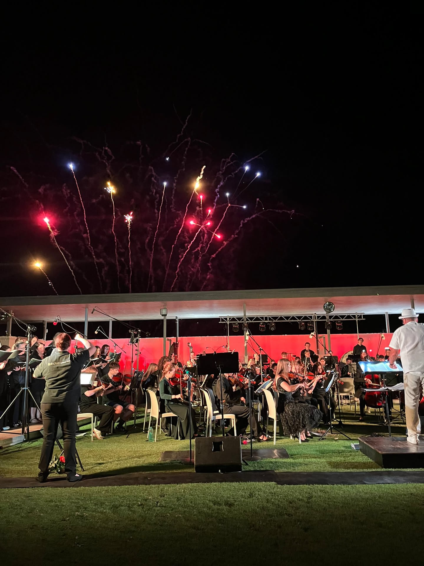 Feuerwerk über dem Sommernachtskonzert