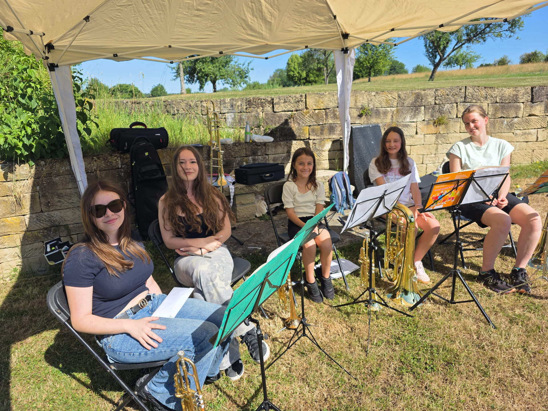 Musikerinnen beim Event